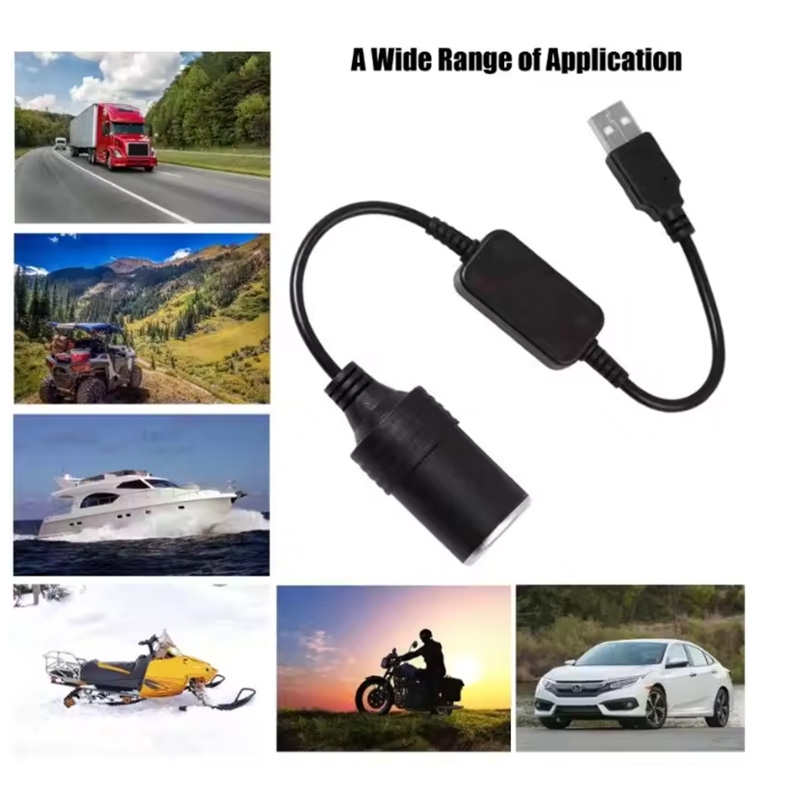 1pc 5V 2A USB To 12V Cigarette - огляд і ціна Accessories For Vaping