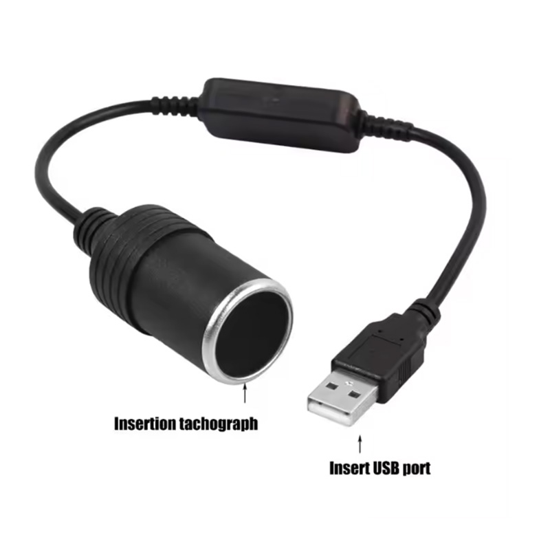 1pc 5V 2A USB To 12V Cigarette - огляд і ціна Accessories For Vaping