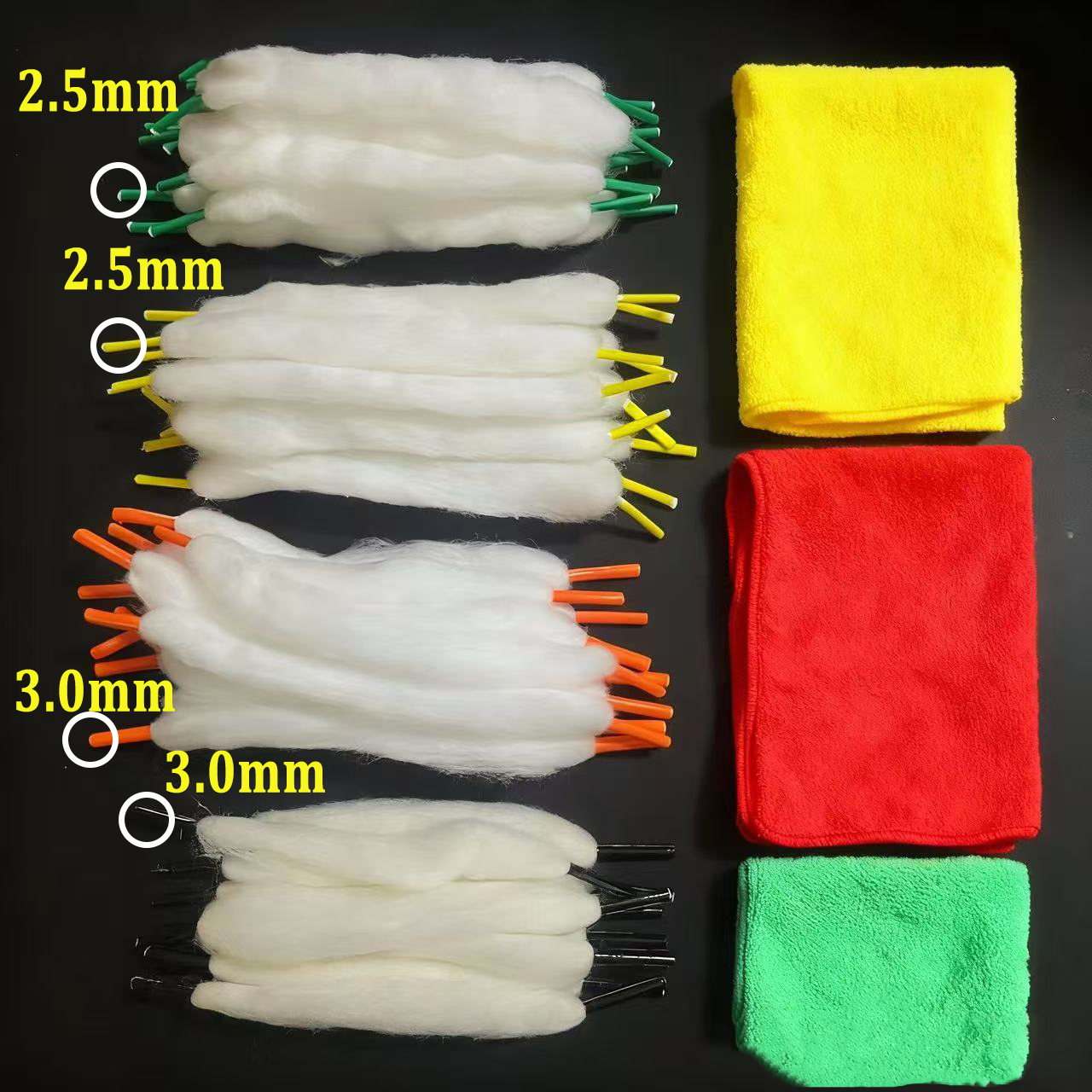 100-10pcs 3.0/2.5mm Colorful P - огляд і ціна Cotton Wick Organic